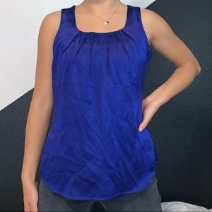 Royal Blue Trina Turk Silk Blouse